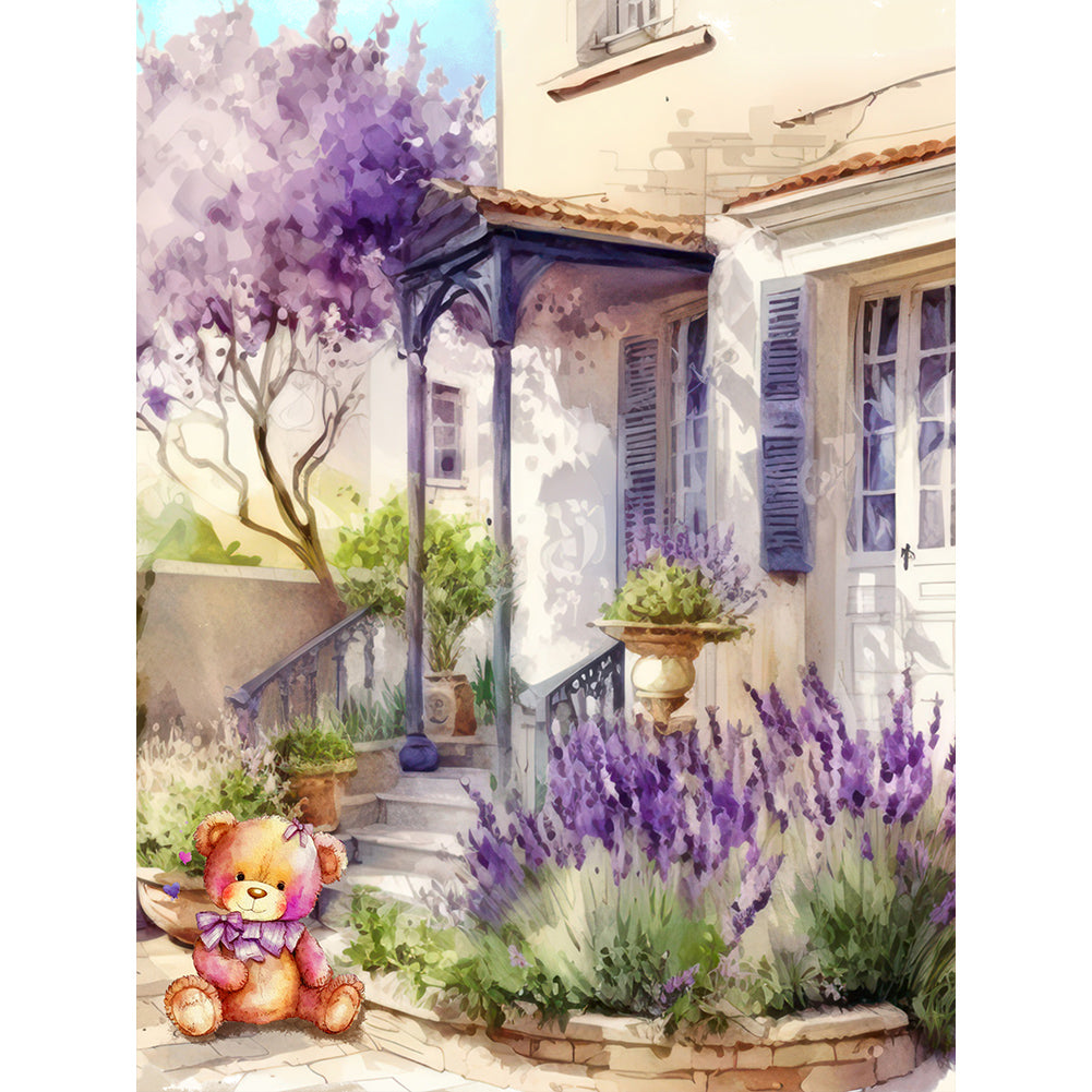 Diamond Painting - Full Round - Lavender Cottage (30*40CM)