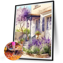 Load image into Gallery viewer, Diamond Painting - Full Round - Lavender Cottage (30*40CM)
