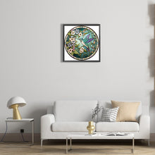 Load image into Gallery viewer, Diamond Painting - Full Round - Round Glass Art Hummingbird (35*35CM)
