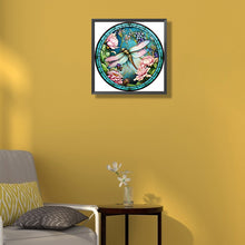 Load image into Gallery viewer, Diamond Painting - Full Round - Round Glass Art Dragonfly (35*35CM)
