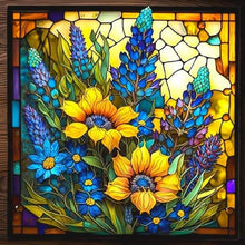 Load image into Gallery viewer, Diamond Painting - Full Round - Stained Glass Sunflowers (35*35CM)
