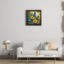 Load image into Gallery viewer, Diamond Painting - Full Round - Stained Glass Sunflowers (35*35CM)
