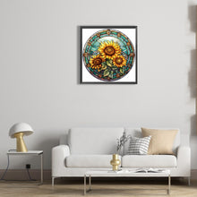 Load image into Gallery viewer, Diamond Painting - Full Round - flower glass painting (30*30CM)
