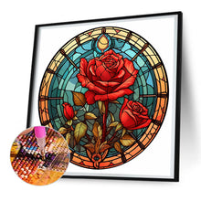 Load image into Gallery viewer, Diamond Painting - Full Round - flower glass painting (30*30CM)
