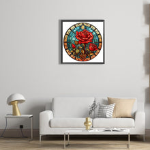 Load image into Gallery viewer, Diamond Painting - Full Round - flower glass painting (30*30CM)
