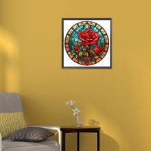 Load image into Gallery viewer, Diamond Painting - Full Round - flower glass painting (30*30CM)
