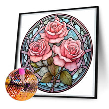 Load image into Gallery viewer, Diamond Painting - Full Round - flower glass painting (30*30CM)
