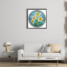 Load image into Gallery viewer, Diamond Painting - Full Round - flower glass painting (30*30CM)

