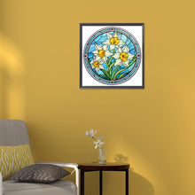 Load image into Gallery viewer, Diamond Painting - Full Round - flower glass painting (30*30CM)
