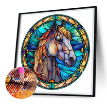 Load image into Gallery viewer, Diamond Painting - Full Round - horse glass painting (30*30CM)
