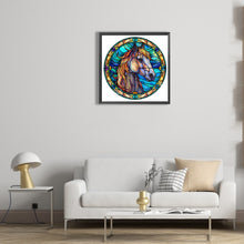 Load image into Gallery viewer, Diamond Painting - Full Round - horse glass painting (30*30CM)
