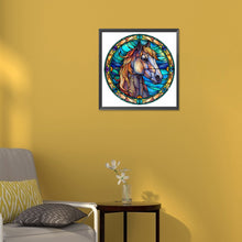 Load image into Gallery viewer, Diamond Painting - Full Round - horse glass painting (30*30CM)
