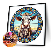 Load image into Gallery viewer, Diamond Painting - Full Round - animal cow glass painting (30*30CM)
