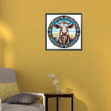 Load image into Gallery viewer, Diamond Painting - Full Round - animal cow glass painting (30*30CM)
