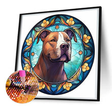 Load image into Gallery viewer, Diamond Painting - Full Round - Animal Pitbull Glass Painting (30*30CM)
