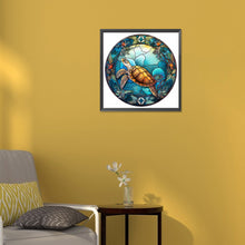 Load image into Gallery viewer, Diamond Painting - Full Round - animal sea turtle glass painting (30*30CM)
