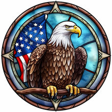 Load image into Gallery viewer, Diamond Painting - Full Round - animal eagle glass painting (30*30CM)
