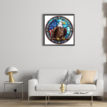 Load image into Gallery viewer, Diamond Painting - Full Round - animal eagle glass painting (30*30CM)
