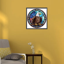 Load image into Gallery viewer, Diamond Painting - Full Round - animal eagle glass painting (30*30CM)
