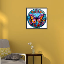 Load image into Gallery viewer, Diamond Painting - Full Round - butterfly glass painting (30*30CM)
