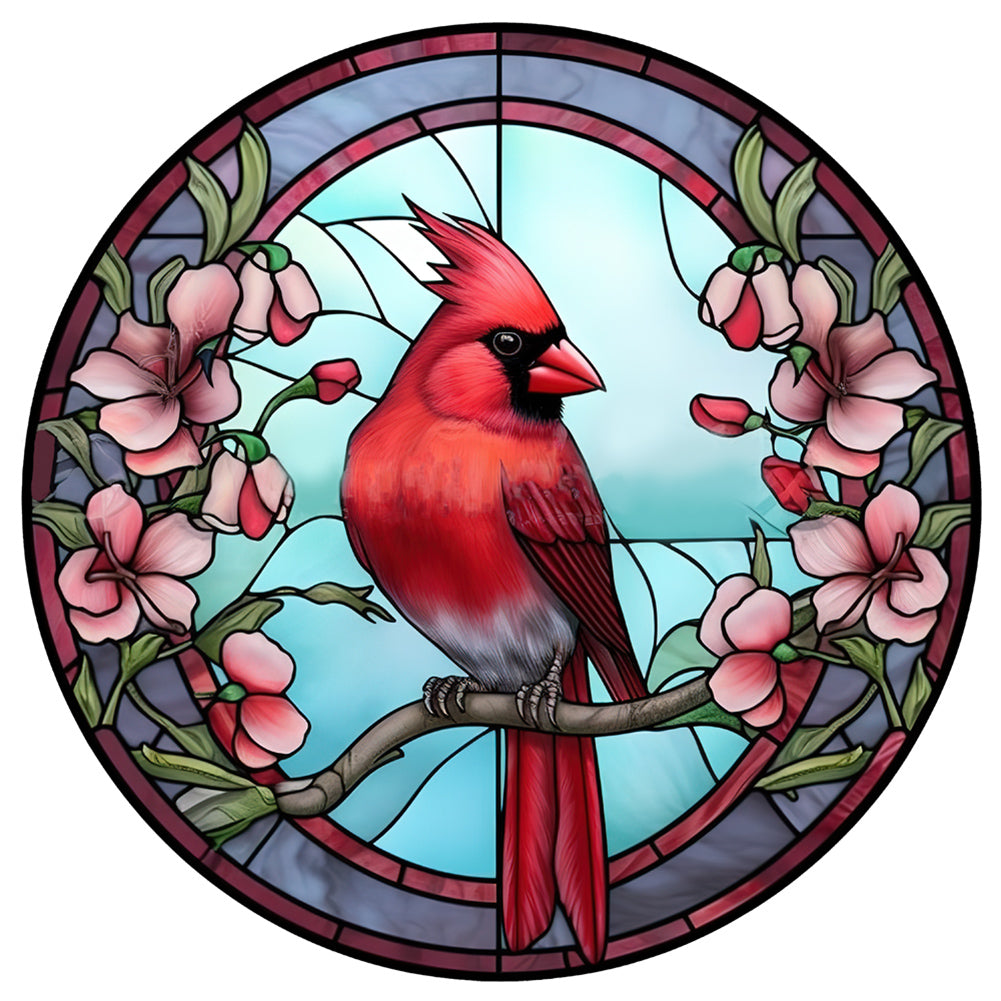 Diamond Painting - Full Round - animal cardinal glass painting (30*30CM)