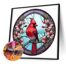 Load image into Gallery viewer, Diamond Painting - Full Round - animal cardinal glass painting (30*30CM)
