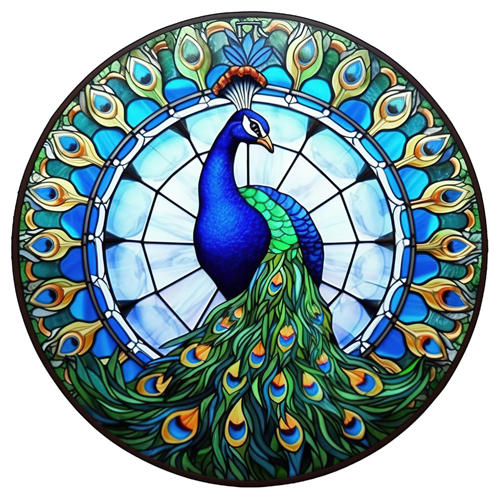 Diamond Painting - Full Round - animal peacock glass painting (30*30CM)