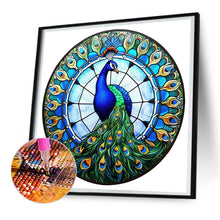 Load image into Gallery viewer, Diamond Painting - Full Round - animal peacock glass painting (30*30CM)
