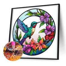Load image into Gallery viewer, Diamond Painting - Full Round - animal hummingbird glass painting (30*30CM)
