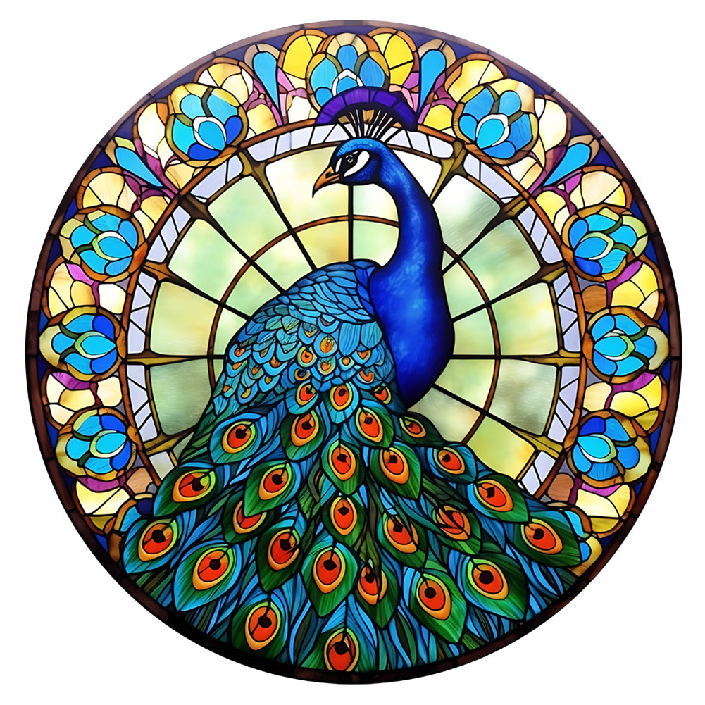 Diamond Painting - Full Round - animal peacock glass painting (30*30CM)