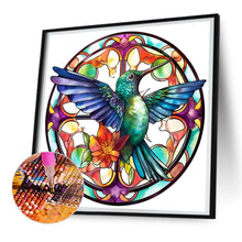 Load image into Gallery viewer, Diamond Painting - Full Round - animal hummingbird glass painting (30*30CM)
