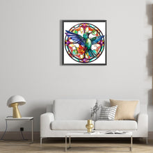 Load image into Gallery viewer, Diamond Painting - Full Round - animal hummingbird glass painting (30*30CM)
