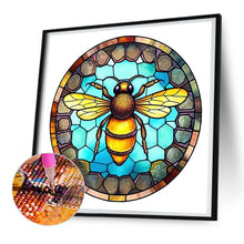 Load image into Gallery viewer, Diamond Painting - Full Round - animal bee glass painting (30*30CM)
