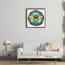 Load image into Gallery viewer, Diamond Painting - Full Round - animal bee glass painting (30*30CM)
