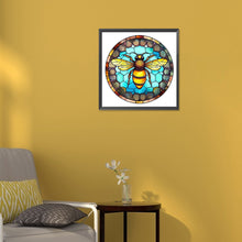 Load image into Gallery viewer, Diamond Painting - Full Round - animal bee glass painting (30*30CM)
