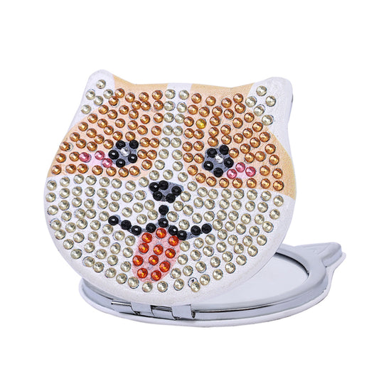 DIY Diamond Art Vanity Mirror Handheld Beginner Arts Crafts Gifts (057)