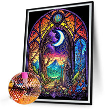 Load image into Gallery viewer, Diamond Painting - Full Round - moonlight glass painting at night (40*50CM)
