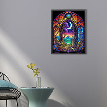 Load image into Gallery viewer, Diamond Painting - Full Round - moonlight glass painting at night (40*50CM)
