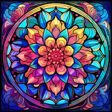 Load image into Gallery viewer, Diamond Painting - Full Round - Mandala Glass Painting (30*30CM)
