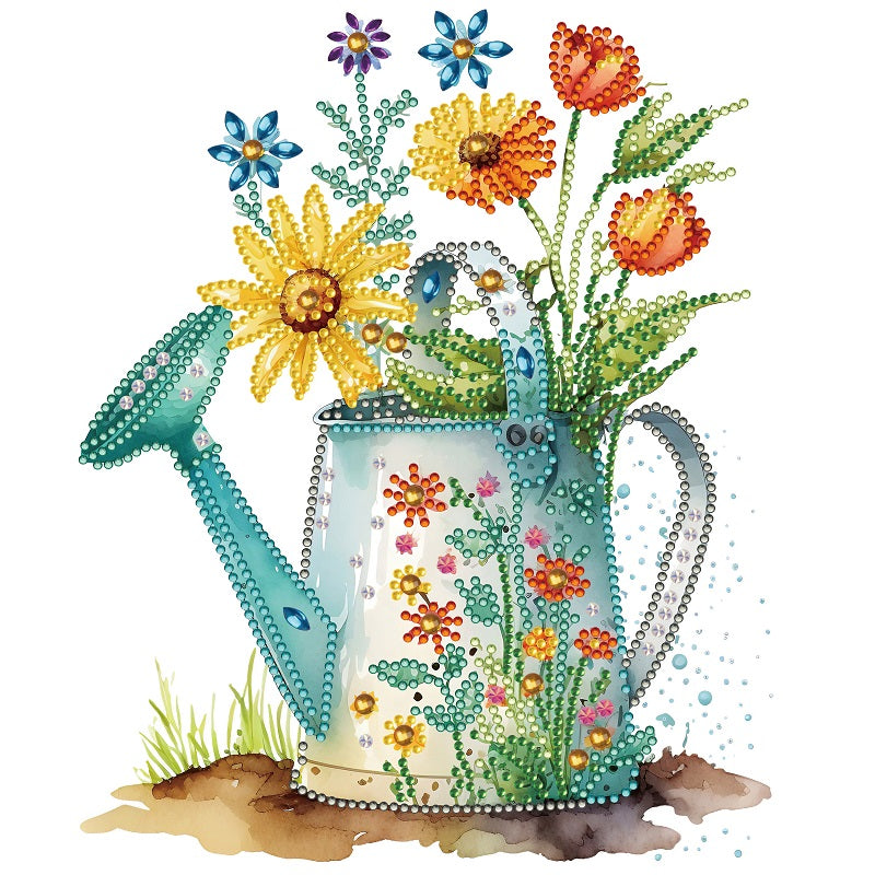 Diamond Painting - Partial Special Shaped - shower small flowers (30*30CM)