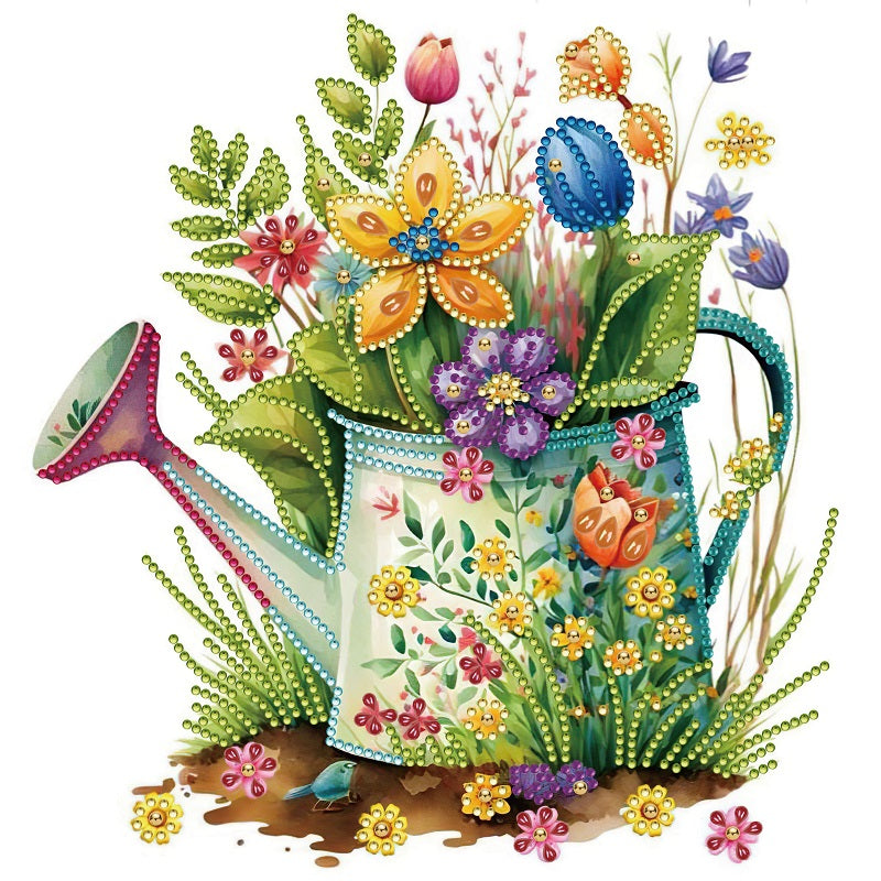 Diamond Painting - Partial Special Shaped - shower full of flowers (30*30CM)