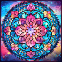 Load image into Gallery viewer, Diamond Painting - Full Round - Mandala Glass Painting (30*30CM)
