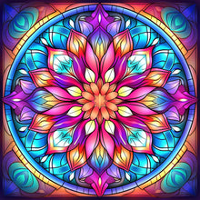 Load image into Gallery viewer, Diamond Painting - Full Round - Mandala Glass Painting (30*30CM)
