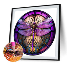 Load image into Gallery viewer, Diamond Painting - Full Square - Glass Art - Dragonfly (40*40CM)

