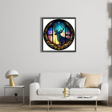 Load image into Gallery viewer, Diamond Painting - Full Square - Glass Art - Deer (40*40CM)
