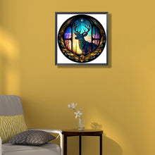 Load image into Gallery viewer, Diamond Painting - Full Square - Glass Art - Deer (40*40CM)
