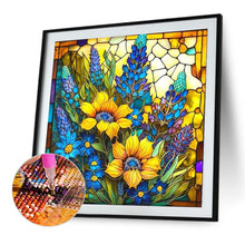 Load image into Gallery viewer, Diamond Painting - Full Square - Glass Art - Sunflower (40*40CM)
