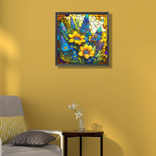 Load image into Gallery viewer, Diamond Painting - Full Square - Glass Art - Sunflower (40*40CM)
