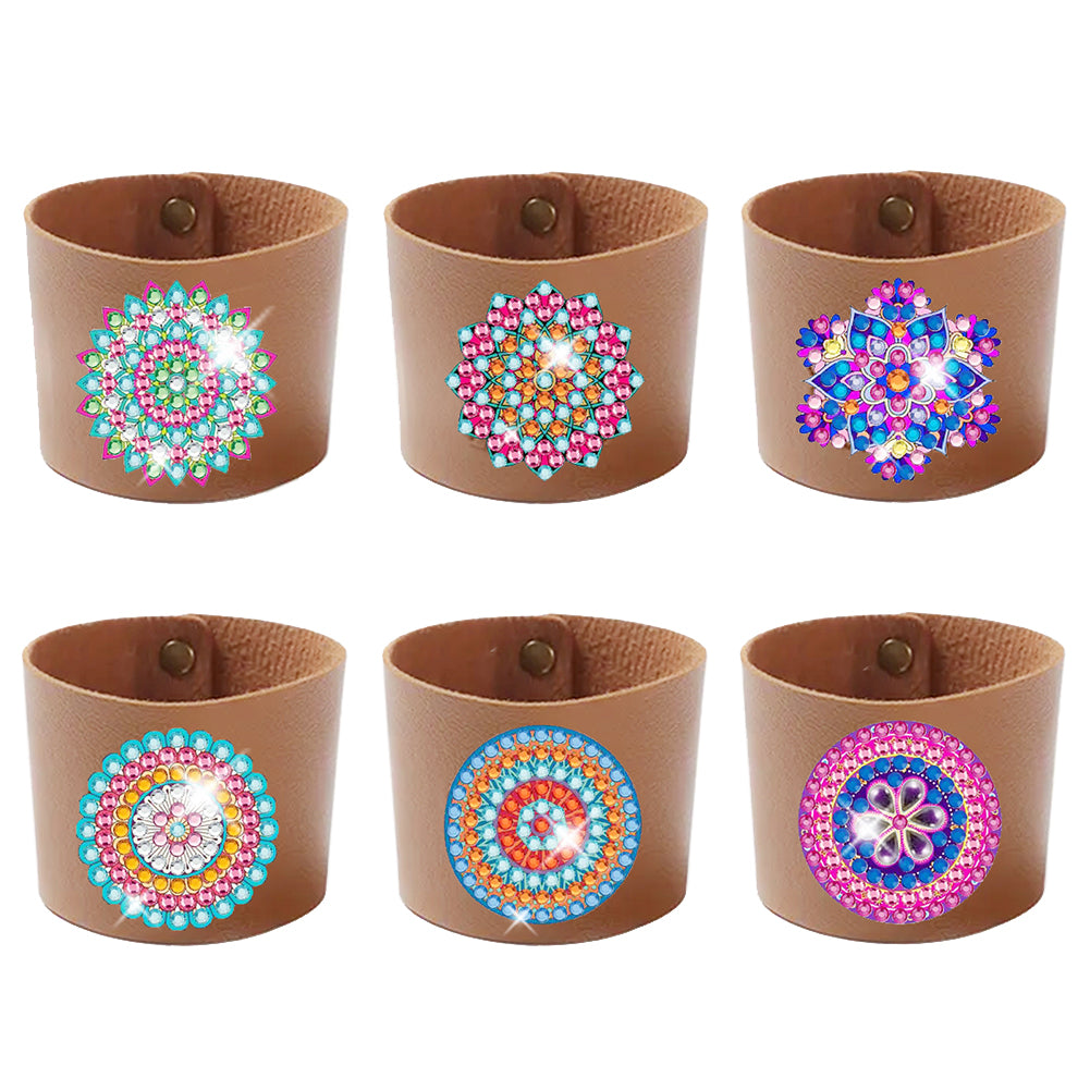 6pcs DIY Embroidery Art Craft Kit Flower Diamond Cross Home Decor (Z01-6 )
