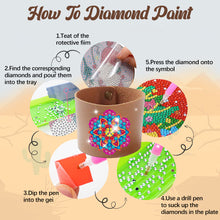 Load image into Gallery viewer, 6pcs DIY Embroidery Art Craft Kit Flower Diamond Cross Home Decor (Z02-6 )
